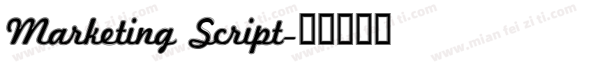 Marketing Script字体转换